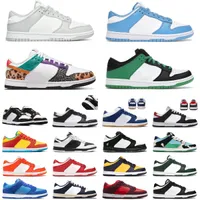 NEW Dunks Low Mens Shoes Designer Women Sneakers Argon Black and White Panda Triple Pink UNC Gym Red St.Johns Fruit Pebbles Dodgers Chunky Dunky Trainer SB Casual Shoe
