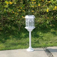 Solar Powered Lights Pathway LED Outdoor Lamp Waterproof Garden Lawn Lantern Light Landscape Decorative Lighting For Patio Yard