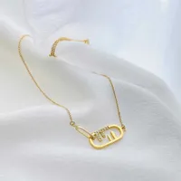 Designer necklace The overbearing half diamond F letter necklace women's ins trendy cool style small crowd design sense simple temperament jewelry high grade