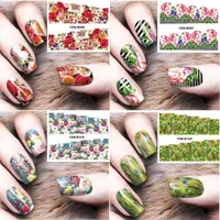 Nail Art Kits DIY Applique Adhesive Flower Rattan Sticker Lace Design Paste Cover Wrap Polish Decoration Manicure Gradient