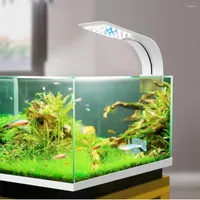 Grow Lights 220V EU Aquarium Fish Tank Backlight Waterweed Water Grass Seed Lamp Waterproof 6W 10W 15W Aquatic Plant LED Light