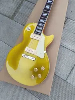 Standardowy gitara elektryczna złota płaszcz p90 pickup dziennik kolorowy mahoń dostępny