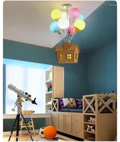Chandeliers Children's Room Netflix Balloon Creative Dream Cartoon Flying House Boys & Girls Kindergarten Bedroom Prince LED Ceiling