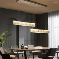 Pendant Lamps Post-Modern Light Luxury Restaurant Crystal Chandelier Designer Model Bar Counter Exhibition Hall