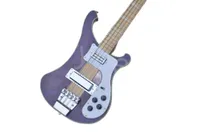 Lvybest Purple Body 4 Strings Electric Bass Guitar Maple Neck Chrome Hardware Provide Custom Service