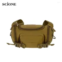 Outdoor Bags Men Fitness Waist Bag Travel Climbing Hiking Cycling Chest Casual Sports Lure Shoulder Messenger Backpack X555A