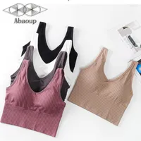 Bras 5 Colors Women's Fashion Beautiful Rear Sports Bra Without Steel Ring Sexy Shockproof No Trace Underwear Yoga Running Vest