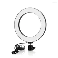 Table Lamps 8'' LED Ring Light Fill Lamp USB Powered Dimmable Makeup Camera Pography Phone Youtube Live Stream Video Selfie Casting
