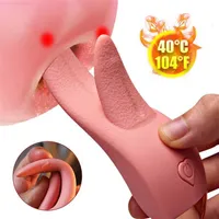 Sex toy Massager Realistic Double Tongue Licking Vibrators Sex Toys g Spot Clitoris Stimulator for Women Rechargeable Machine