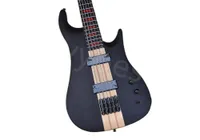 Lvybest Matte Black 5 Strings Electric Bass Guitar with Rosewood Fingerboard Black Hardware Provide Customized Service