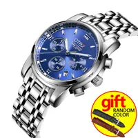 Wristwatches 2023 Leisure Brand Men's Watch Luxury Business Quartz Calendar Stainless Steel Wrist Waterproof Clock Relogio Masculino