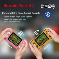 Retroid Pocket 2 retrò con console portatile con console da 3,5 pollici Schermata Android e Pandora Dual System Switching Games 3D WiFi Portable Players