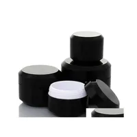 Packing Bottles 5G 10G 15G 30G Empty Cream Jar Plastic Cosmetic Packaging Bottle Black Eyeshadow Makeup Pot Drop Delivery Office Sch Dhdjx