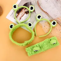 Christmas Decorations Frog Headband Party Funny Hair Band Animal Green Girl Accessories Carnival Elastic Face Wash