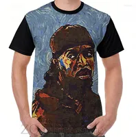 Męskie koszulki Omar Little by Vangogh-www sztuka-dostocza graficzna t-shirt mężczyzn topy tee koszulka śmieszne tshirty z krótkim rękawem