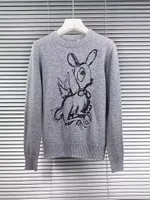 Женский хлопковой свитер 2023 кроличьи года угол дорогие пуловки свитера.