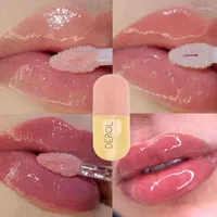 Lip Gloss 1PC Glitter Moisturizing Repairing Reduce Fine Lines Plumper Oil Waterproof Clear Lipstick Makeup Cosmetic