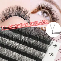 False Eyelashes Rows Of 0.07 YY Y Shape Extension Premium Mink Soft Light Natural 4D Makeup Cross Bloom EyelashFalse