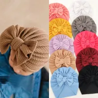 Baby Girls Beanies Hat Soft Cotton Knotted Turbans Headband Caps for Newborn Infant Toddlers Girl Kids