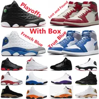 1s Chicago Lost and Found Playoffs Basketball Shoes 13s 13 French Brave Blue Hyper Royal 1 Low OG SP Black Phantom Travis Scotts Cactus Jack Reverse Mocha Mens Sneakers