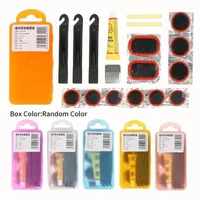 Professional Hand Tool Sets Portable Bike Bicycle Flat Tire Repair Kit Rubber Patch Glue Lever Fix Multi-Purpose Emergency Set