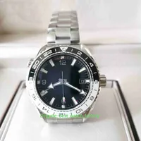 VSF Maker Mens Watch Super Quality 43.5mm GMT Ocean 600M Black White Ceramic Bezel Watches Sapphire Glass CAL.8906 Movement Mechanical Automatic Men's Wristwatches
