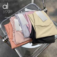 Alos Yoga Air Double-sided Matted and Seamless Nude High-waist Nylon Fitness Yoga Pants Original Factory Sports Yoga Suit