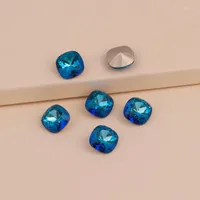 Nail Art Decorations Blue Color Nails Accesorios Different Size Of Crystal Glitter Glass Rhinestones Rhinestone DIY Charms Prud22