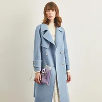Women's Wool & Blends Double Coat Female In 2023 Winter Long Cultivate Morality Show Thin High-end Fashion Zero Cashmere Woolen Cloth Heat22