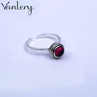 Wedding Rings Arrivals Charming Red Crystal Ball Ring For Women Boho Knuckle Party Gothic Punk Jewelry Gifts Girls 2023