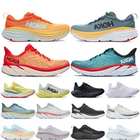 2023with Box Hoka One One Casual Shoes Bondi Clifton 8 Carbon X 2 Sneakers Accepted Lifestyle Shock Absorption Designer Men Women Shoe Fashion Athletic Trainers
