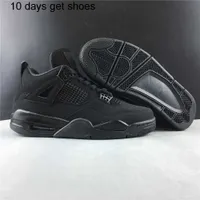10 days get shoes 2020 New 4 IV Black Cat low Men Basketball Shoes male 4s sneakers sports outdoor trainers with top quality SIZE 7-13