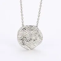 Chains Fashion Flower Crystal Charm Pendants Necklaces Women Jewelry