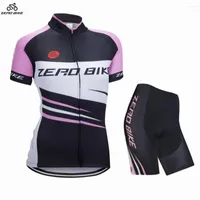 Racing Sets ZEROBIKE Summer MTB Bike Women's Outdoor Cycling Clothing Breathable Jersey 4D Gel Padded Bicycle Tight Shorts Ciclismo S-XL