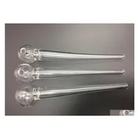 Smoking Pipes High Quality 6Inch Large Pipe Oil Burner Big Glass Tube Nail Thick Clear Tobacco Hand Drop Delivery Home Garden Househ Dhrkg