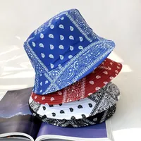 Berets Bucket Hat Summer Hip Hop Men Fashion Printing Fisherman Caps Streetwear Double-sided Hats For Women Beach Cap Unisex Panama