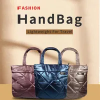 Outdoor Bags PLAYKING Winter Womens Clutch Purses Evening Soft Bag Big Cotton Shoulder Designer Lady Luxury Handbag Women 2023