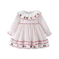 Girl Dresses Spring And Autumn Kids Clothing Baby Dress Infant Fashion Dot Long-sleeve Sweet Princess Ball Gown Clothes