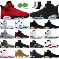 Jumpman 6s 6 Mens Basketball Shoes Toro Cool Grey Black Metallic Georgetown UNC Varsity Red Midnight Navy Infrared Bordeaux Olive trainers Sports Sneakers