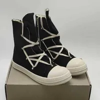 2022 Dress Shoes Rick canvas sneakers for men and women Owens shoelaces high soled boots casual shoes HOT dfgfdg