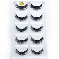 False Eyelashes 5 Pairs Natural Long Makeup 3d Mink Lashes Eyelash Extension For Beauty 5d Wholesale Items WSP