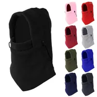 Berets Winter Thermal Fleece Hat Windproof Balaclava Scarf Ski Face Cover Neck Warmer Snood Hood Multifunction Outdoor Cycling