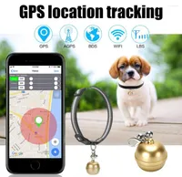 Dog Apparel Pet Cat And Gps Tracker Smart Bell Locator Collar Ip67 Waterproof Anti-Lost Device Wear Find Key Wallet