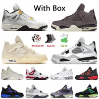 Jumpmans 4s Casual shoes black cat Men Basketball Shoes 4 Tech Dark brown mocha suede Chaussures Trainers Sneakers Sports Shoe ZX7Z