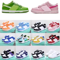 Chaussures Kids Low Dunks Boys Sports Dunke SB Girls Baby Baby Sneakers Designer Trainers Running Basketball Shoe Chunky Black Kid Youth pour tout-petit Triple Triple Pink H2KK #