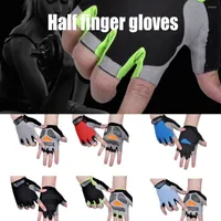 Cycling Gloves A Pair Half Finger Sunscreen Non Slip Breathable For Men And Women Outdoor Sports Bike Equipment