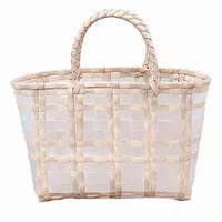 Handbag bag 2021 new summer beach bag transparent shopping bag woman large capacity woven jelly302J