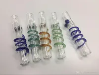 new Pyrex Glass oil burner glass pipe oil nail fitting pipe spiral glass Hand Tobacco pipe for smoking