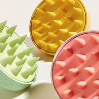 Shampoo Scalp Hair Massager Silicone Massage Combs Bath Brushes Shower Brush Comb Care Tools