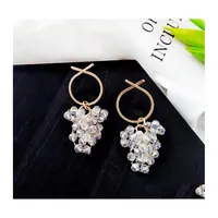 Dangle Chandelier Fashion Jewelry Earrings Womens Beaded Cross Stud Drop Delivery Dhsbr